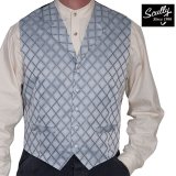 スカリー オールドウエスト ベスト（ダイヤモンドロープ・グレー）L/Scully Old West Vest (Diamond Rope/Grey)