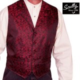 スカリー オールドウエスト ベスト（ワイルドヴァイン・レッド）/Scully Old West Vest (Wild Vine/Red)