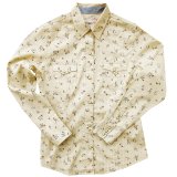 レディース フローラル ウエスタン シャツ アイボリー・ブルー・ブラウン（長袖）S/Tin Haul Long Sleeve Western Shirt(Women's)