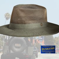 ペンドルトン メッシュクラウン ブリーザーハット（オリーブ）/Pendleton Breezer Hat(Olive)