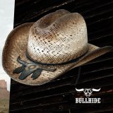 ブルハイド ウエスタン ストローハット カレイジャス（ブラウン）/Bullhide Western Straw Hat Courageous(Brown)