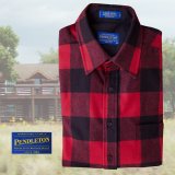 ペンドルトン ウールシャツ ロッジシャツ ロブロイレッドプラッド/Pendleton Lodge Shirt Rob Roy Red Plaid