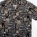 画像1: アロハシャツ ハワイアンシャツ トロピカル サンド アイランド M/Aloha Shirt(Brown/Black) (1)