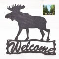 ムース鹿 ウェルカム サイン/Moose Welcome Sign