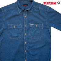 ウルヴァリン 半袖 デニム シャツ/Wolverine Shortsleeve Denim Shirt