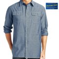 ペンドルトン シャンブレー シャツ ブルー（長袖）大きいサイズ L（身幅約66cm）/Pendleton Long Sleeve Chambray Shirt(Blue)