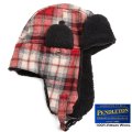 ペンドルトン イアーフラップ ハット（レッド・タン）/Pendleton Ear Flap Hat Red/Tan Plaid 