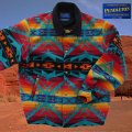 ペンドルトン ウール ウエスタン ジャケット（ターコイズ・レッド・イエロー）L/Pendleton Wool Western Jacket