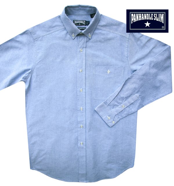 画像4: パンハンドルスリム オックスフォード シャツ(フレンチブルー)/Panhandle Slim Oxford Cloth Shirt