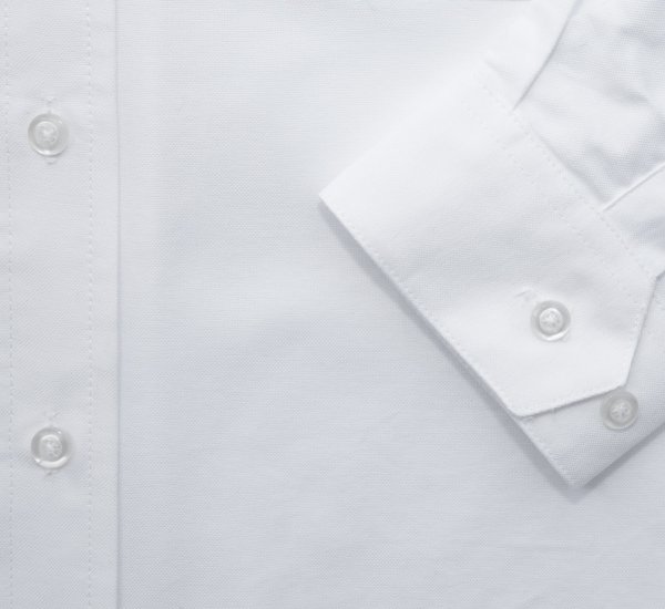 画像3: パンハンドルスリム オックスフォード シャツ（ホワイト・無地/長袖）/Panhandle Slim Oxford Cloth Shirt