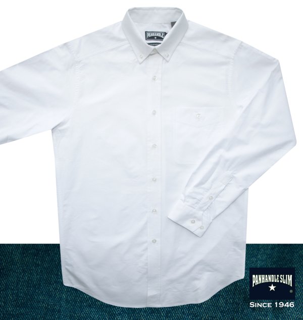 画像6: パンハンドルスリム オックスフォード シャツ(フレンチブルー)/Panhandle Slim Oxford Cloth Shirt