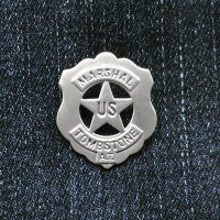 オールドウエスト ピンズ U.S.マーシャル トゥームストーン アリゾナテリトリー/Pin