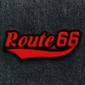 ワッペン ルート66 レッド・ブラック/Patch Route 66