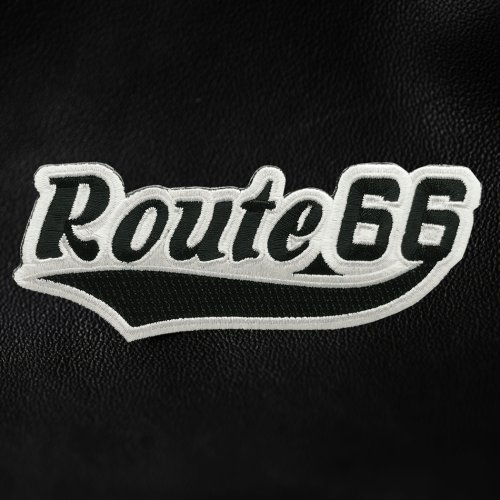 画像クリックで大きく確認できます　Click↓1: ワッペン ルート66 ブラック・シルバー/Patch Route 66