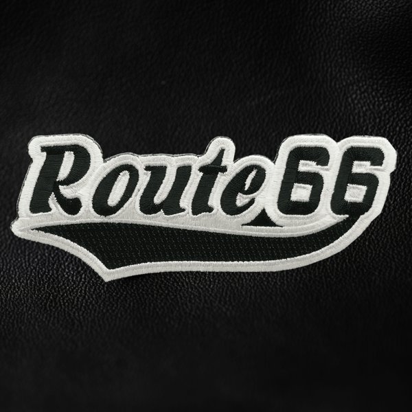画像1: ワッペン ルート66 ブラック・シルバー/Patch Route 66