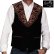 画像1: スカリー ウエスタンヨーク フローラル刺繍 ベスト（ブラック）42/Scully Floral Embroidery Vest (Black) (1)