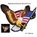 画像1: ワッペン ラージサイズ アメリカンイーグル&星条旗 （29cm×34cm）/Patch American Eagle& U.S.Flag (1)
