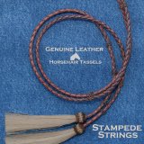 ハット用 あごひも レザー&ホースヘアー アメリカン ウエスタン スタンピード ストリングス ブラウン2色・ナチュラル/Leather w/horse Hair Stampede Strings