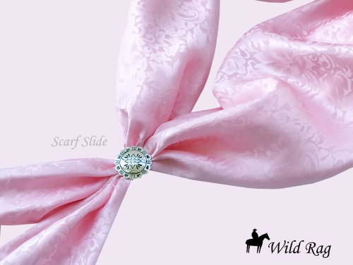 画像クリックで大きく確認できます　Click↓2: ワイルドラグ（カウボーイ大判スカーフ）ライトピンク/100% Silk Wild Rags(Light Pink)