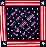 ハバハンク バンダナ アイ❤ラブ U.S.A アメリカ国旗 星条旗 ★スター ❤ハート/HAV-A-HANK Bandana I LOVE THE U.S.A
