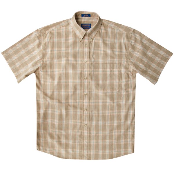 画像2: ペンドルトン 半袖 シャツ（タン/ブルー）/Pendleton Plaid Shortsleeve Shirt(Tan)
