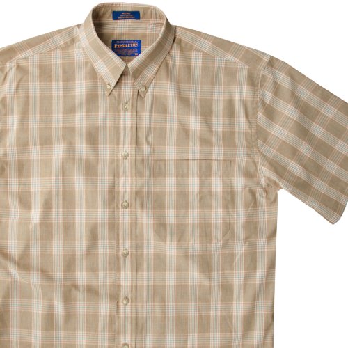 画像クリックで大きく確認できます　Click↓2: ペンドルトン 半袖 シャツ（タン/ブルー）/Pendleton Plaid Shortsleeve Shirt(Tan)