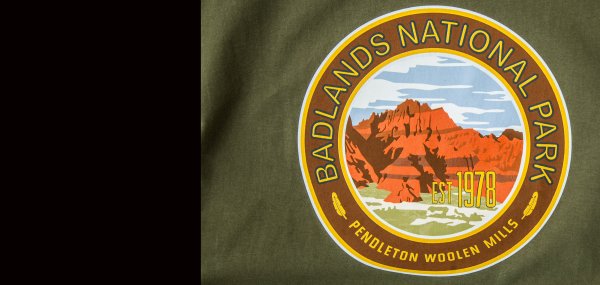 画像2: ペンドルトン Tシャツ バッドランズ ナショナルパーク（オリーブ）S/Pendleton Badlands National Park T-shirt(Olive)