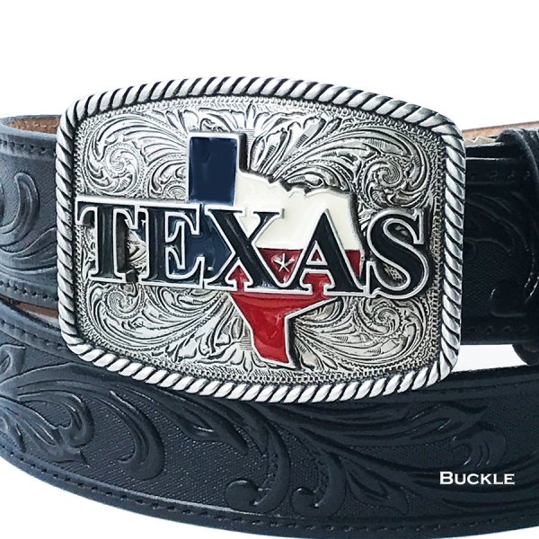 画像1: ノコナ テキサス ロープエッジ ウエスタン ベルト バックル /Nocona Belt Buckle TEXAS