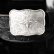 画像2: ノコナ ウエスタン ベルト バックル ロングホーン ロープエッジ（アンティークシルバー）/Nocona Western Belt Buckle Longhorn Rope Edge Antique Silver  (2)