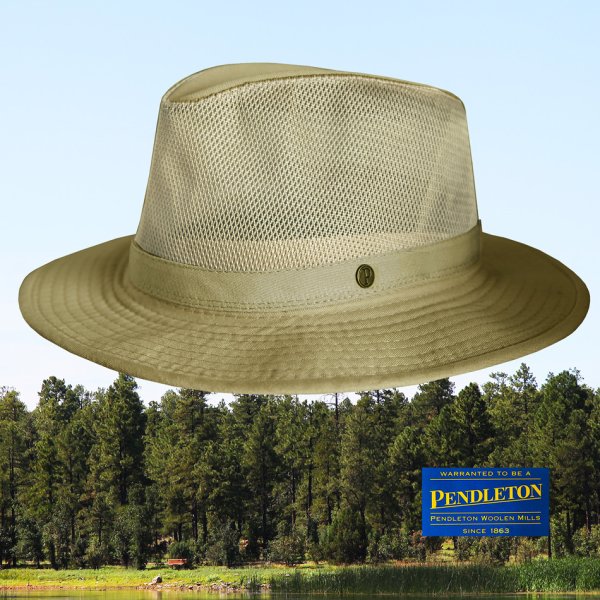 画像1: ペンドルトン メッシュクラウン ブリーザーハット（ライトグリーンカーキ）M/Pendleton Breezer Hat