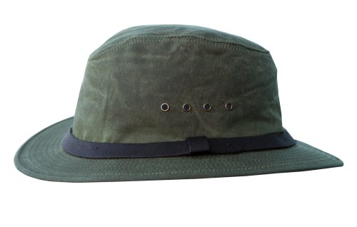 画像クリックで大きく確認できます　Click↓1: フィルソン ハット シェルタークロス パッカーハット オッターグリーン/Filson Shelter Cloth Packer Hat Otter Green