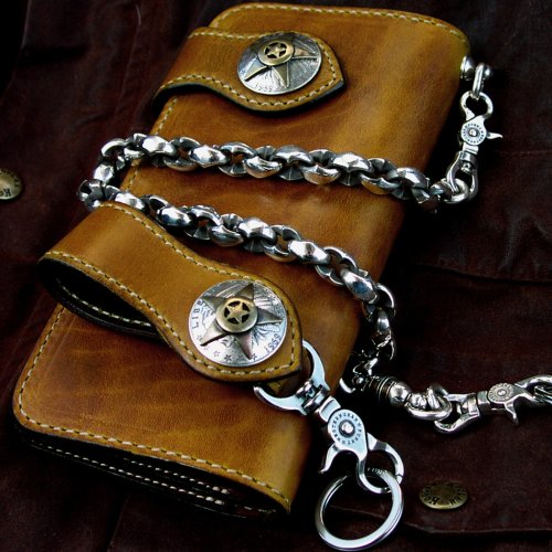 画像クリックで大きく確認できます　Click↓2: ファニー インディアン チーフ スター コンチョ/Funny 31mm Indian Chief Replica Star Concho