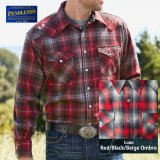 ペンドルトン ウエスタンシャツ（レッド・ブラック・ベージュオンブレ）/Pendleton Western Shirt