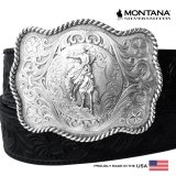 モンタナシルバースミス ウエスタン ベルト バックル サドル ブロンコ/Montana Silversmiths Western Belt Buckle Saddle Bronc