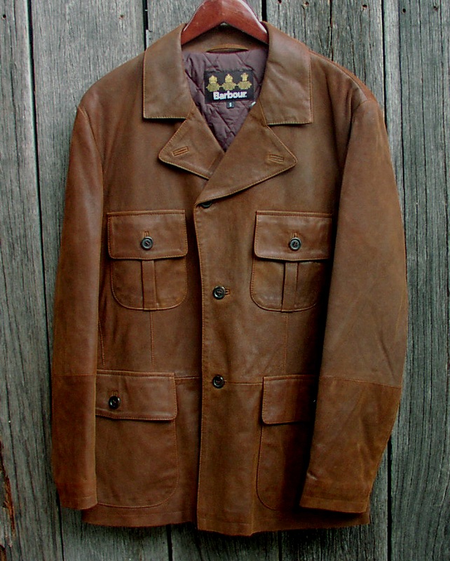 barbour leather jacket