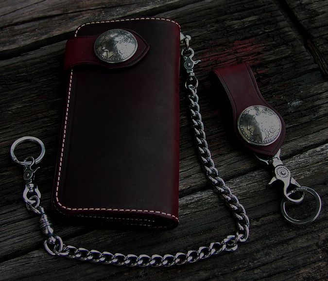 ファニー ライダースウォレット（レッド）/Funny Rider's Wallet 1$Morgan(Red) レザー・皮革アクセサリー/長