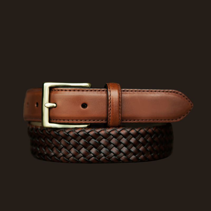 Nocona Western Leather MoneyBelt 1-1-2 inch Brown//DK Brown