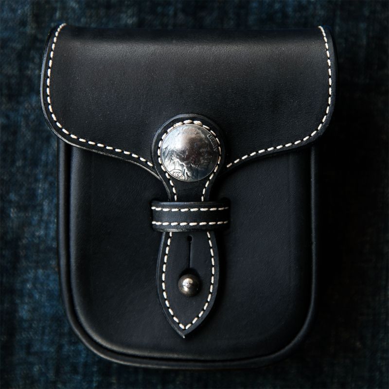 ファニー レザー ベルトポーチ インディアン ブラック Funny Belt Pouch Black バッグ ポーチ 小物ケース