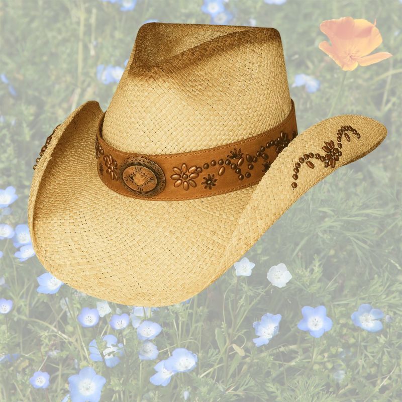 カウガール パナマ ストローハット ナチュラル Genuine Panama Straw Hat Natural ストローハット