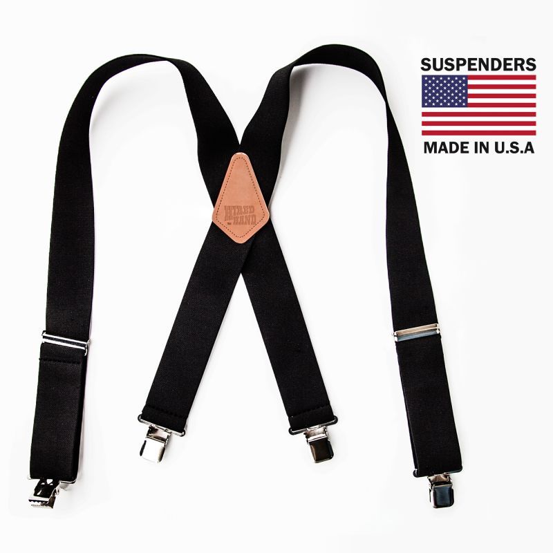 サスペンダー クリップ式（ブラック）/M&F Western Products Clip Suspenders(Black)
