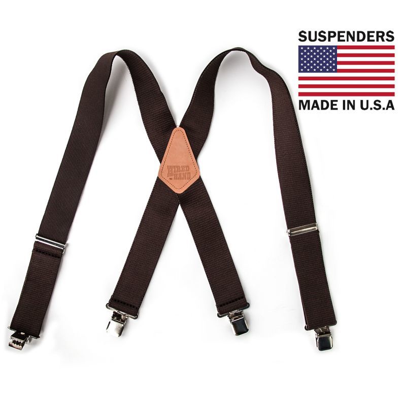 サスペンダー クリップ式（ブラウン）/M&F Western Products Clip Suspenders(Brown)
