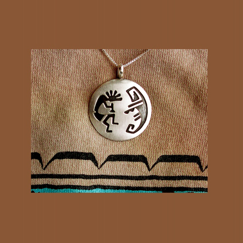 ナバホ ココペリ スターリングシルバー ペンダント トップ Navajo Sterling Silver Pendant Kokopelli シルバーターコイズアクセサリー