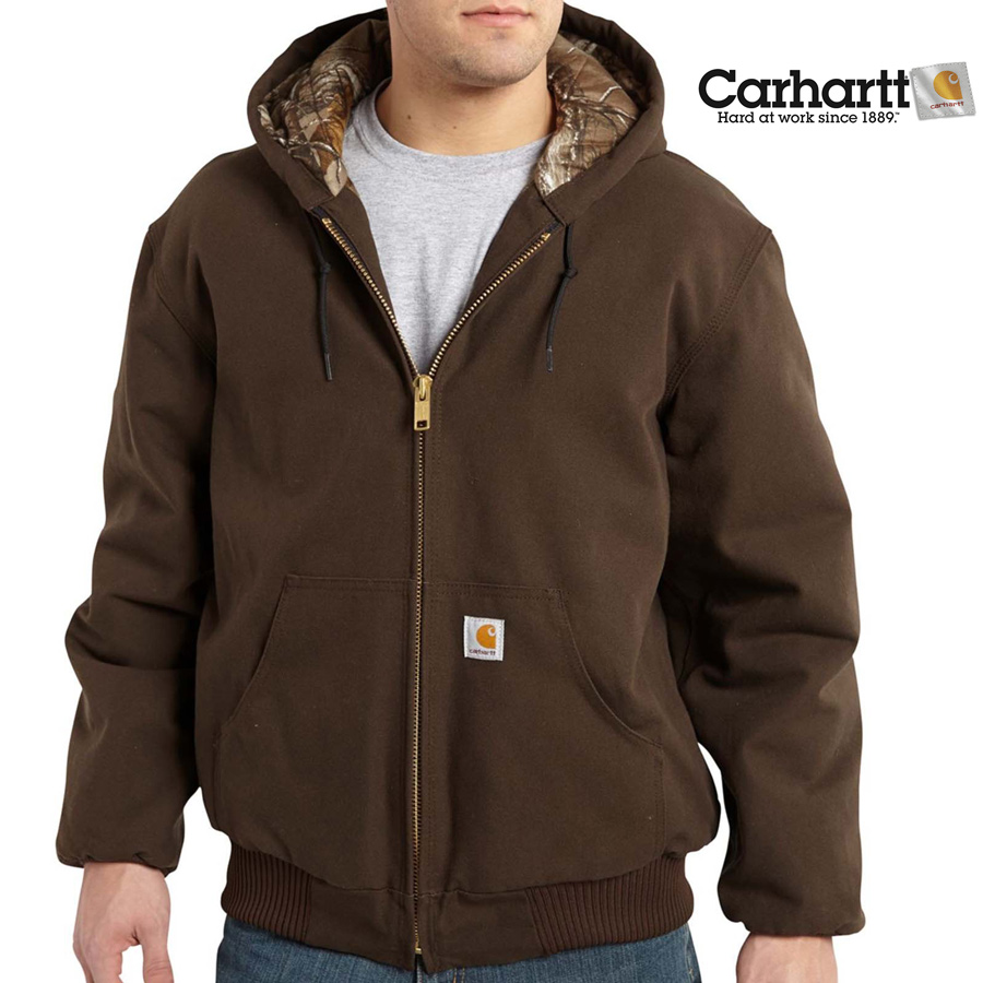 カーハート カモラインド アクティブ ジャケット（ダークブラウン）/Carhartt Camo Lined Active Jacket(Dark  Brown) アウターウェア
