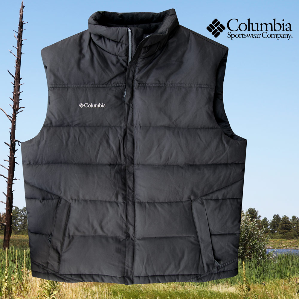 コロンビア ダウン ベスト（ブラック）L/Columbia Down Vest(Black) ベスト