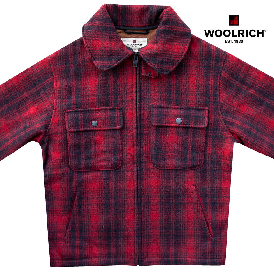 ウールリッチ ウール ジャケット（レッドxブラック）/Woolrich Wool