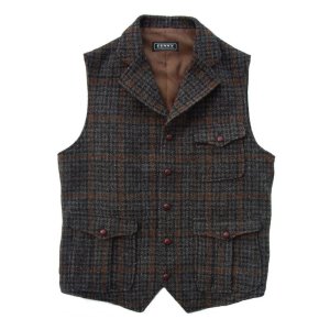 画像: ファニー ハリスツイード ウール ベスト/Funny Harris Tweed Vest