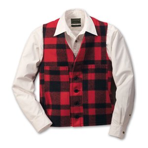 画像: フィルソン マッキーノ ウールベスト（レッド×ブラック）/Filson Mackinaw Wool Vest