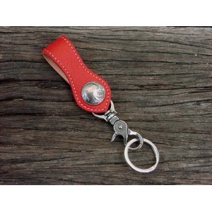 画像: ファニー 5￠ループキーホルダー（ディアスキンレッド/インディアン）/Funny 5￠Loop Key Holder(Deerskin Red)