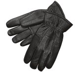 画像: ディアスキン （鹿皮）グローブ ブラック （フリース付手袋）/Deerskin Leather Gloves Black