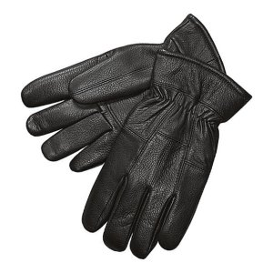 画像: ディアスキン （鹿皮）グローブ ブラック （フリース付手袋）/Deerskin Leather Gloves Black